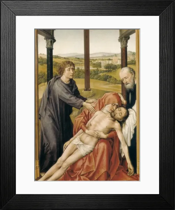 Framed Print : WEYDEN, Rogier van der (1400-1464). Trytich Framed Print : WEYDEN, Rogier van der (1400-1464). Trytich
