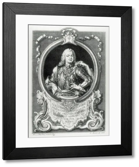 Framed Print : FERDINAND VI of Spain (1713-1759). King of Spain Framed Print : FERDINAND VI of Spain (1713-1759). King of Spain