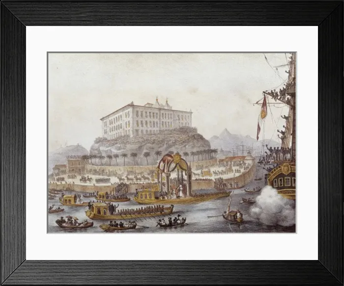 Framed Print : Princess Leopoldina boarding in R Framed Print : Princess Leopoldina boarding in R