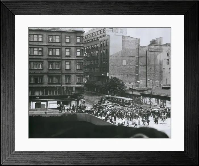 Framed Print : Czechoslovakia. Prague Spring. Popula resistance Framed Print : Czechoslovakia. Prague Spring. Popula resistance