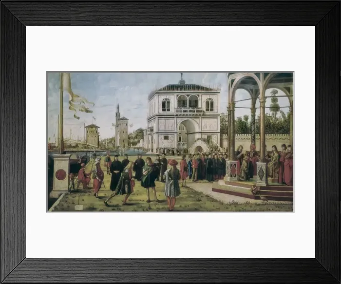 Framed Print : CARPACCIO, Vittore (1455-1525). The Ambassadors Framed Print : CARPACCIO, Vittore (1455-1525). The Ambassadors