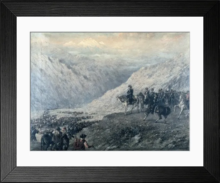 Framed Print : BALLERINI, Augusto (1857-1897). The Andes Pass Framed Print : BALLERINI, Augusto (1857-1897). The Andes Pass