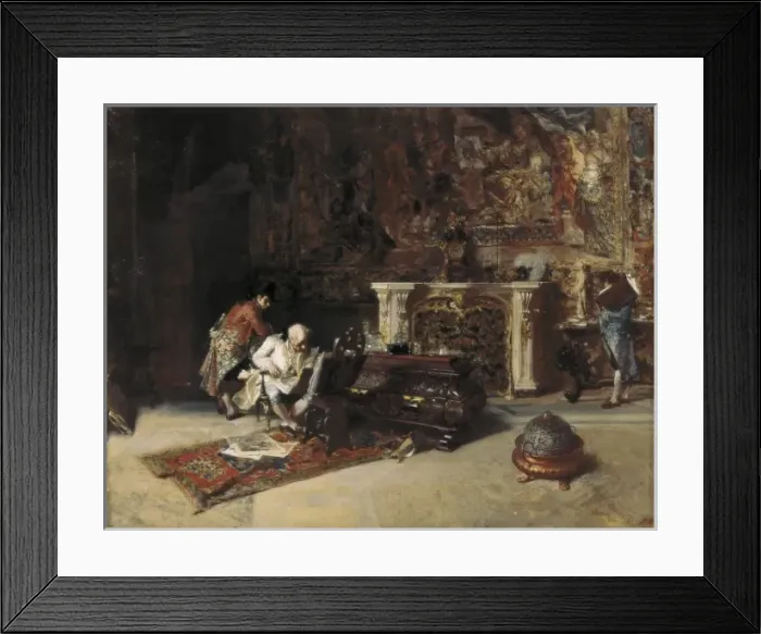 Framed Print : FORTUNY, Mariano (1838-1874). Engraving Collector Framed Print : FORTUNY, Mariano (1838-1874). Engraving Collector