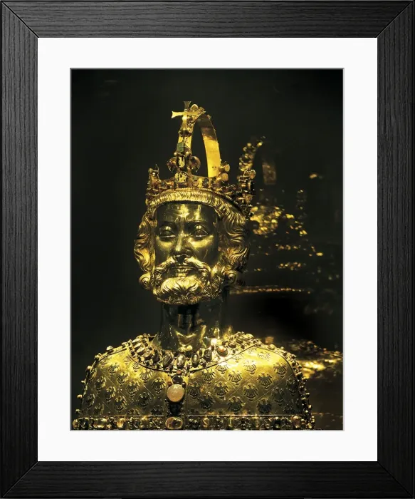 Framed Print : CHARLEMAGNE or CHARLES I (742-814). King of