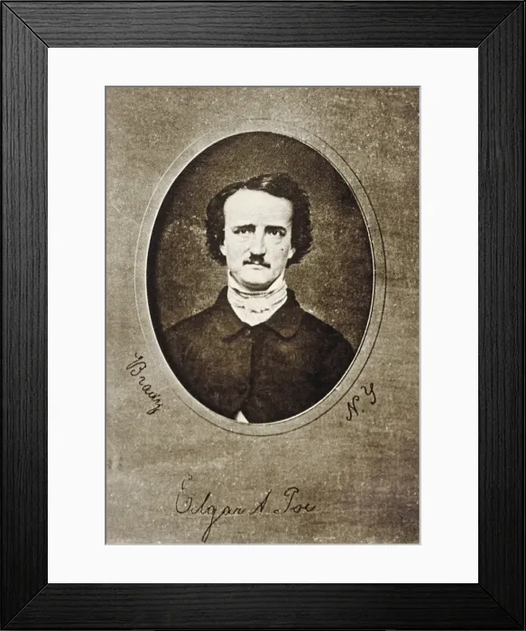 Framed Print : POE, Edgar Allan (1809-1849). American writer