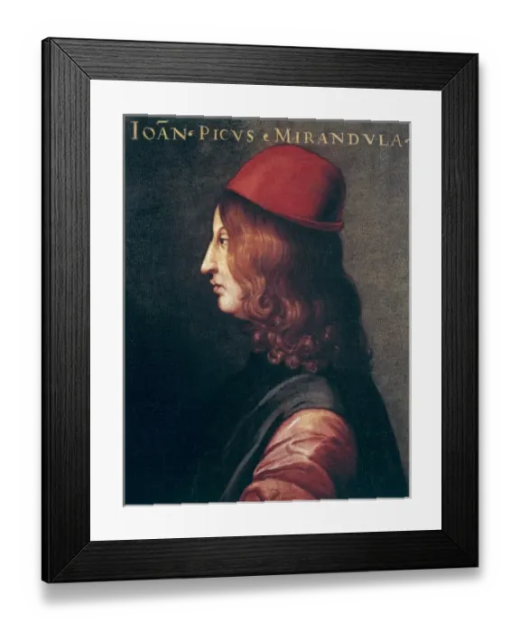 Framed Print : PICO DELLA MIRANDOLA, Giovanni (1463-1494). Italian Framed Print : PICO DELLA MIRANDOLA, Giovanni (1463-1494). Italian