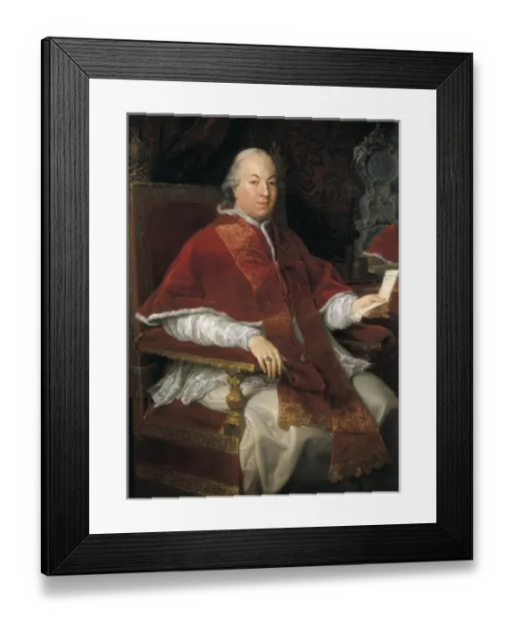 Framed Print : BATONI, Pompeo Girolamo (1708-1787). Pope Pius Framed Print : BATONI, Pompeo Girolamo (1708-1787). Pope Pius