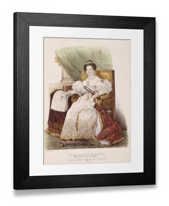 Framed Print : Maria Christina (1806-1878). Queen and regent Framed Print : Maria Christina (1806-1878). Queen and regent