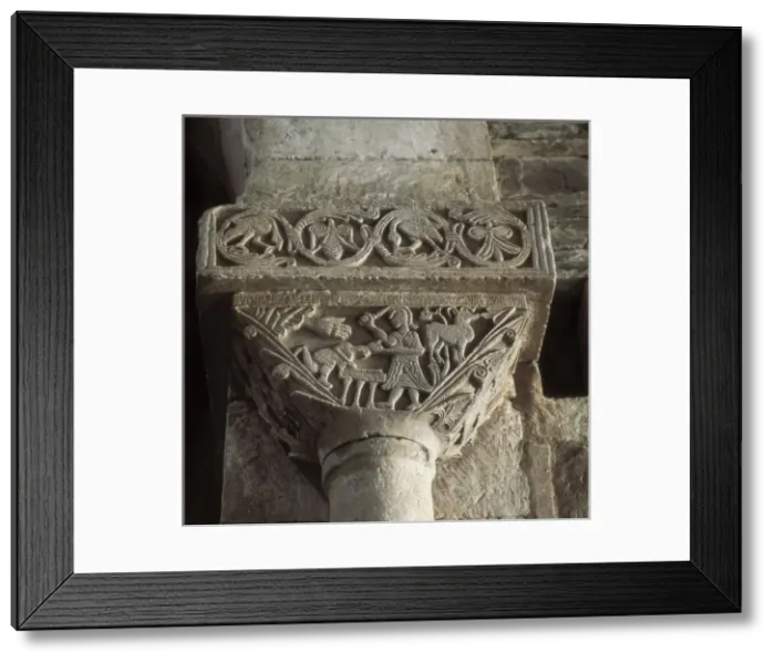 Framed Print : Sacrifice of Abraham. 7th c. SPAIN. Campillo Framed Print : Sacrifice of Abraham. 7th c. SPAIN. Campillo