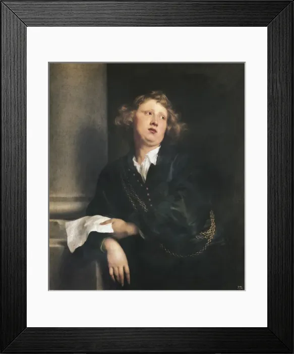 Framed Print : VAN DYCK, Sir Anthony (1599-1641). The Musician Framed Print : VAN DYCK, Sir Anthony (1599-1641). The Musician