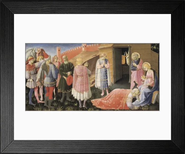 Framed Print : ANGELICO, Fra (1387-1455). The Annunciation Altarpiece Framed Print : ANGELICO, Fra (1387-1455). The Annunciation Altarpiece