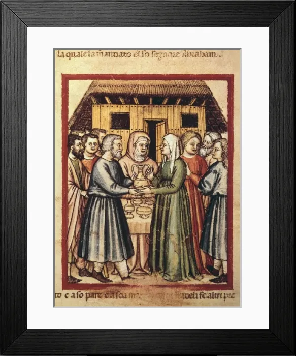 Framed Print : Bibbia istoriata padovana. 14th c. - 15th c Framed Print : Bibbia istoriata padovana. 14th c. - 15th c