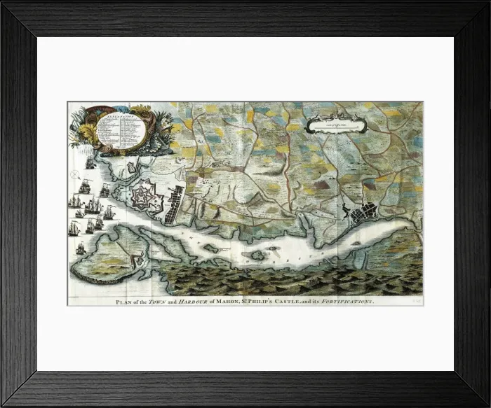 Framed Print : Map of Mahith the San Felipe castle, 18th Framed Print : Map of Mahith the San Felipe castle, 18th