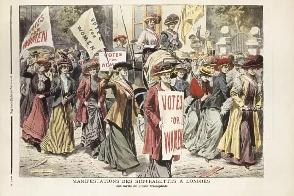 Reino Unido (20th c. ). Suffragette demonstration