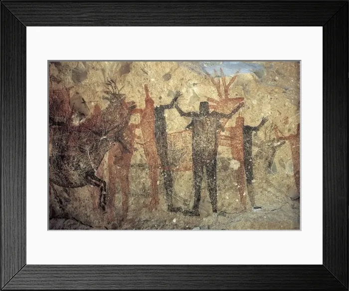 Framed Print : MEXICO. BAJA CALIFORNIA SUR. Painted Cave. Rupestrian Framed Print : MEXICO. BAJA CALIFORNIA SUR. Painted Cave. Rupestrian