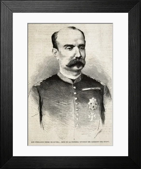 Framed Print : PRIMO DE RIVERA, Fernando (1831-1921). Spanish Framed Print : PRIMO DE RIVERA, Fernando (1831-1921). Spanish
