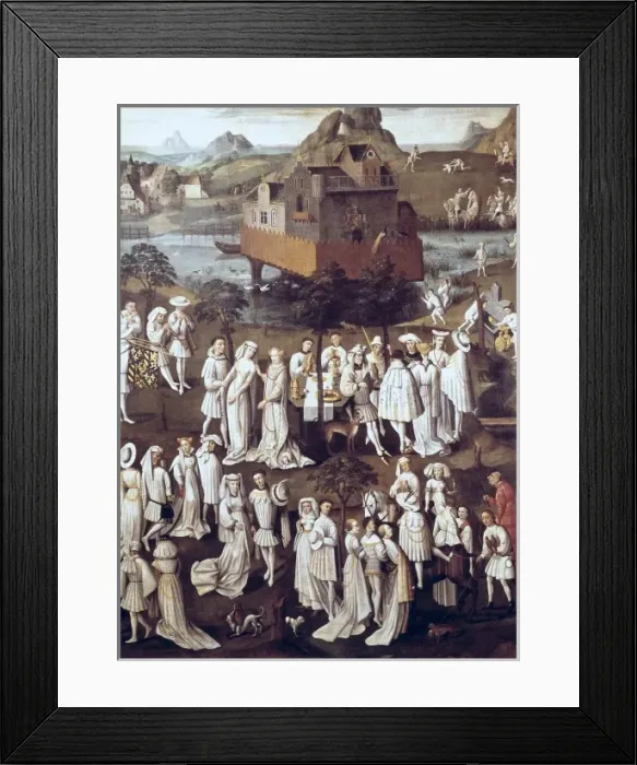 Framed Print : The Garden of Love at the Court of Philip Framed Print : The Garden of Love at the Court of Philip