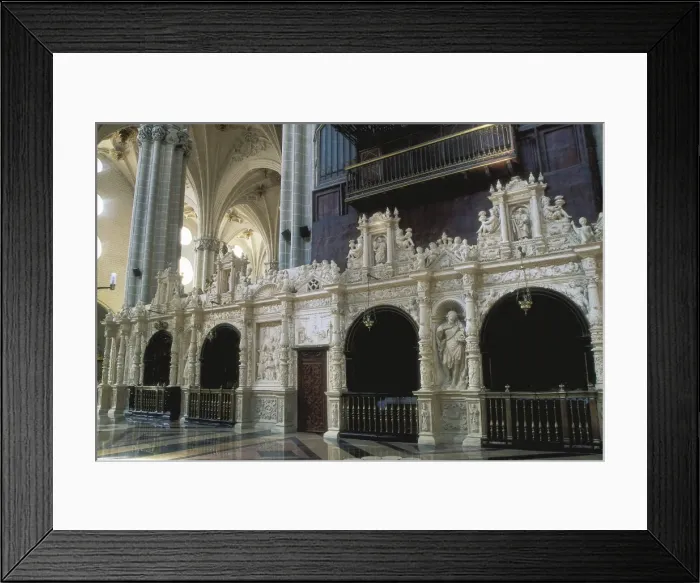 Framed Print : SPAIN. Zaragoza. Cathedral. Chapels of the retrochoir Framed Print : SPAIN. Zaragoza. Cathedral. Chapels of the retrochoir