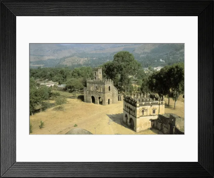 Framed Print : ETHIOPIA. AMHARA. Gonderr. Fasil Ghebbi fortress-city Framed Print : ETHIOPIA. AMHARA. Gonderr. Fasil Ghebbi fortress-city