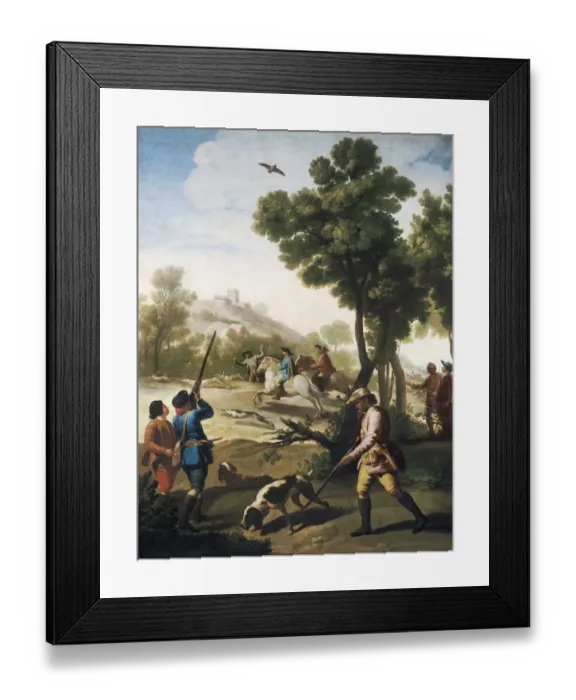 Framed Print : GOYA Y LUCIENTES, Francisco de (1746-1828). Hunting Framed Print : GOYA Y LUCIENTES, Francisco de (1746-1828). Hunting