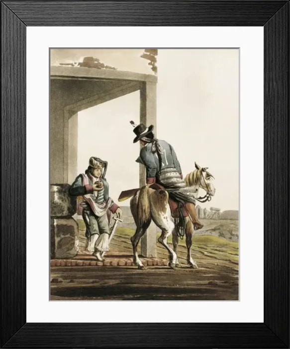Framed Print : Paulist soldiers, picture of the Viaje a Buenos Framed Print : Paulist soldiers, picture of the Viaje a Buenos