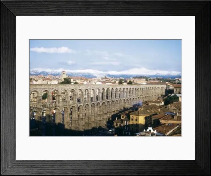 Framed Print : Aqueduct in Segovia. 1st c. SPAIN. CASTILE Framed Print : Aqueduct in Segovia. 1st c. SPAIN. CASTILE