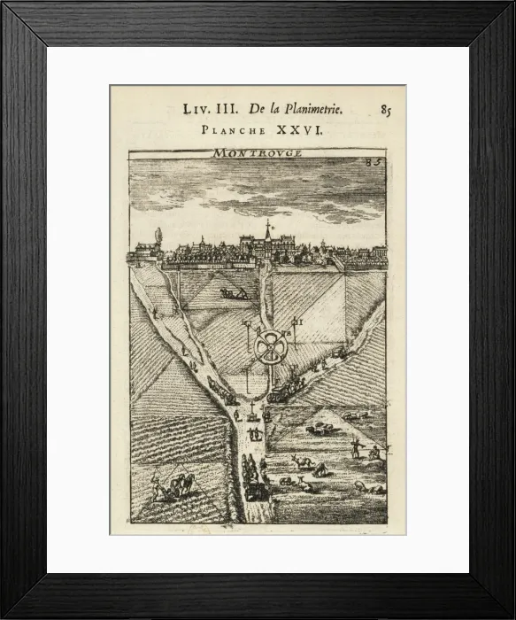 Framed Print : Practical Geometry by Allain Manesson Mallet Framed Print : Practical Geometry by Allain Manesson Mallet
