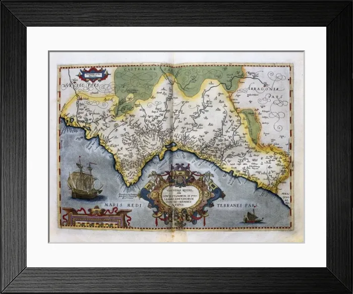 Framed Print : ORTELIUS, Abraham (1527-1598). Theatrum Orbis Framed Print : ORTELIUS, Abraham (1527-1598). Theatrum Orbis