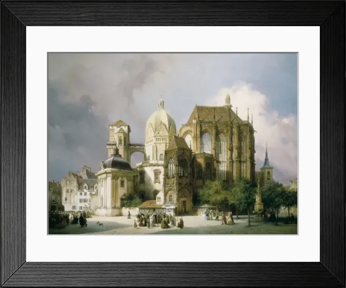 Framed Print : NEHER, Michael (1798-1876). Square of the Cathedral Framed Print : NEHER, Michael (1798-1876). Square of the Cathedral