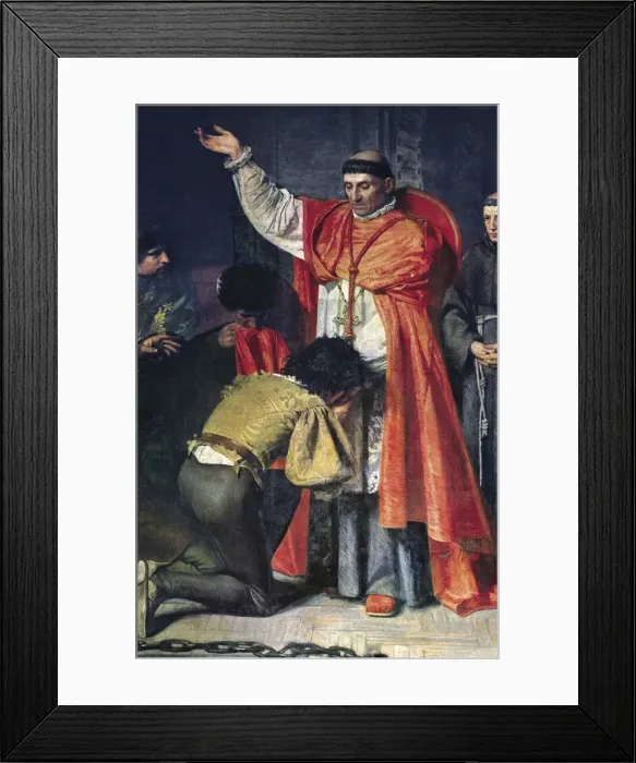 Framed Print : JOVER Y CASANOVA, Francisco (1836-1890). Cardinal Framed Print : JOVER Y CASANOVA, Francisco (1836-1890). Cardinal