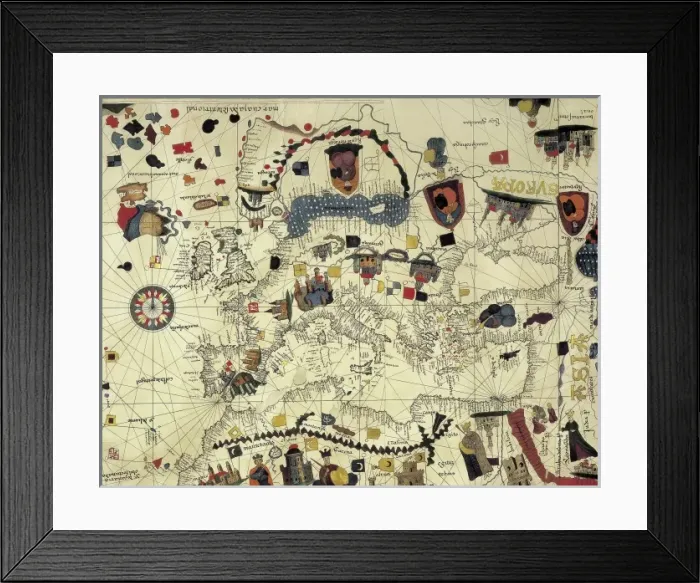 Framed Print : COSA, Juan de la (1460-1510). Cartographer. Nautical Framed Print : COSA, Juan de la (1460-1510). Cartographer. Nautical