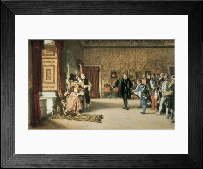 Framed Print : ROSALES, Eduardo (1836-1873). The Presentation Framed Print : ROSALES, Eduardo (1836-1873). The Presentation