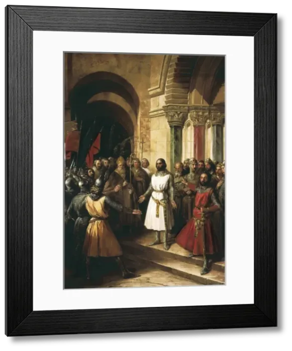 Framed Print : MADRAZO, Federico (1815-1894). Godfrey of Bouillon Framed Print : MADRAZO, Federico (1815-1894). Godfrey of Bouillon