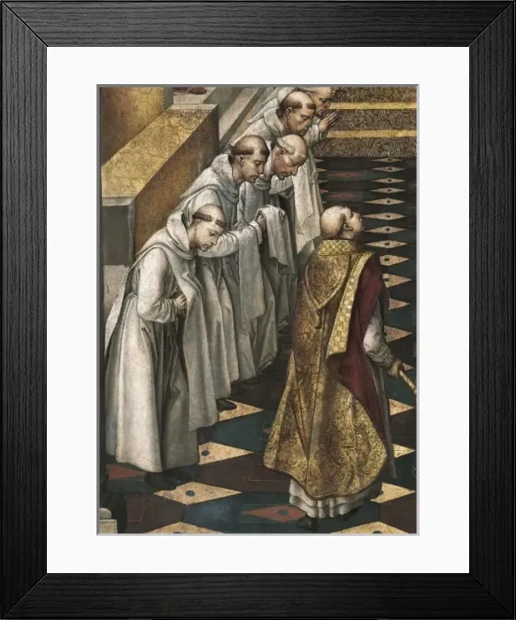 Framed Print : BERRUGUETE, Pedro (1450-1504). Apparition of Framed Print : BERRUGUETE, Pedro (1450-1504). Apparition of