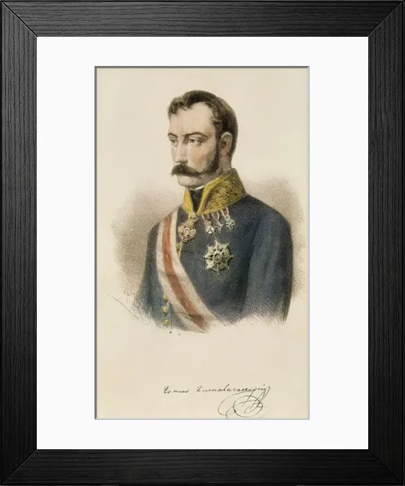 Framed Print : ZUMALACARREGUI, Tom᳠(1788-1835). Carlist general Framed Print : ZUMALACARREGUI, Tom᳠(1788-1835). Carlist general