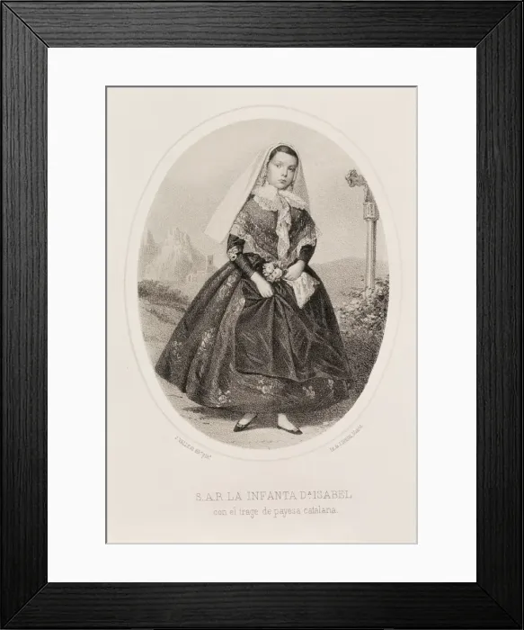 Framed Print : Isabella of BorbBorb1851-1931). Infanta Framed Print : Isabella of BorbBorb1851-1931). Infanta