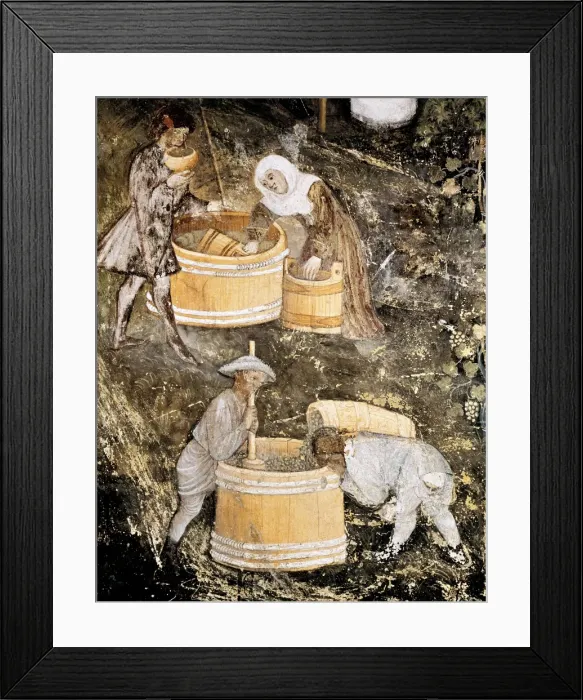 Framed Print : Cycle of the Months. 1391-1407. ITALY. Trento Framed Print : Cycle of the Months. 1391-1407. ITALY. Trento