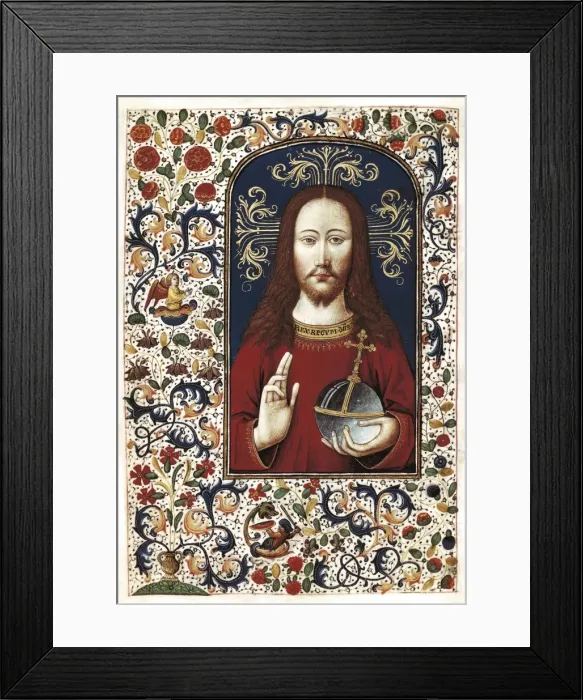Framed Print : VRELANT, Willem (1410-1481). Book of Hours of Framed Print : VRELANT, Willem (1410-1481). Book of Hours of