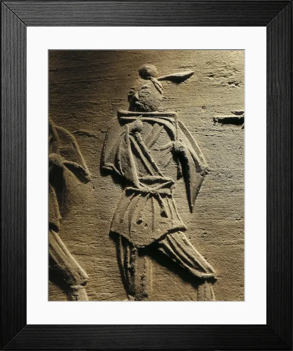 Framed Print : Terra Cotta Funerary Relief with Musicians. 420 Framed Print : Terra Cotta Funerary Relief with Musicians. 420