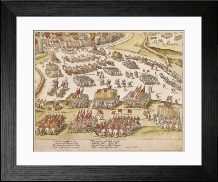 Framed Print : France. Religious Wars. The Protestant army of Framed Print : France. Religious Wars. The Protestant army of