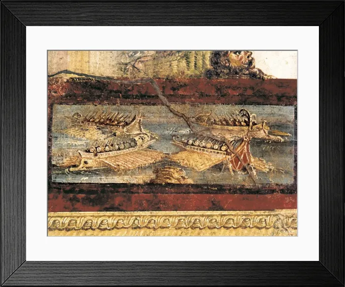 Framed Print : ITALY. Pompeii. House of the Vettii. Detail with Framed Print : ITALY. Pompeii. House of the Vettii. Detail with