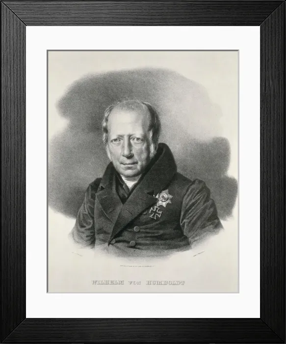 Framed Print : HUMBOLDT, Wilhem von (1767-1835). German statesman Framed Print : HUMBOLDT, Wilhem von (1767-1835). German statesman