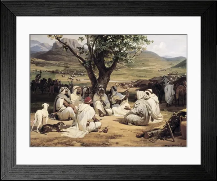 Framed Print : VERNET, Emil-Jean-Horace (1789-1863). Meeting Framed Print : VERNET, Emil-Jean-Horace (1789-1863). Meeting