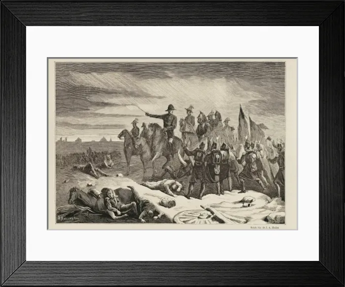 Framed Print : Spain. First Carlist War. Night of Luchana (December