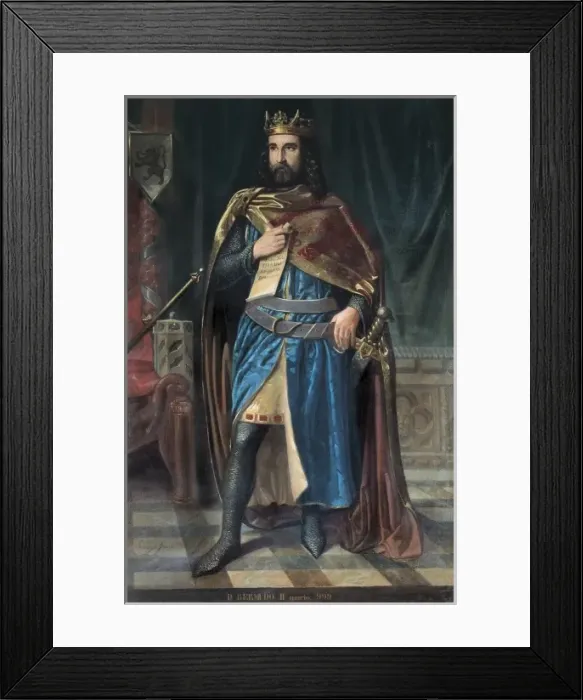 Framed Print : VERMUDO II of Le953-999). Oil on canvas Framed Print : VERMUDO II of Le953-999). Oil on canvas