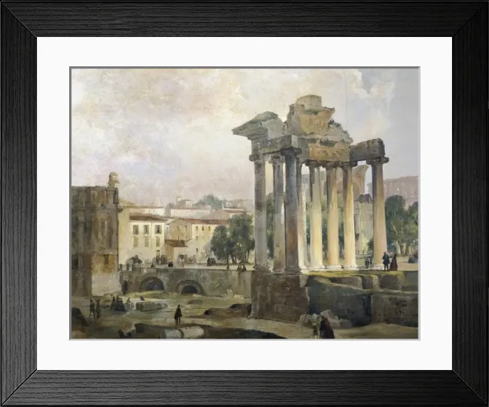 Framed Print : CAFFI, Ippolito (1809-1866). The Forum. mid Framed Print : CAFFI, Ippolito (1809-1866). The Forum. mid