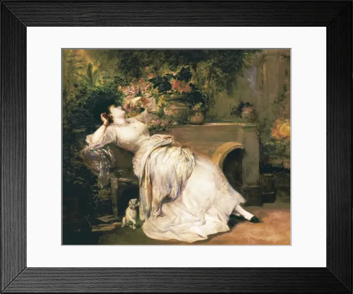 Framed Print : MARTI i ALSINA, Ramon (1826-1894). Woman in Framed Print : MARTI i ALSINA, Ramon (1826-1894). Woman in