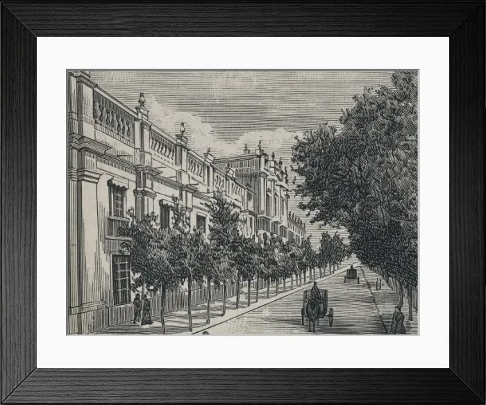 Framed Print : Chile (1883). Santiago de Chile. Palacio de la Framed Print : Chile (1883). Santiago de Chile. Palacio de la