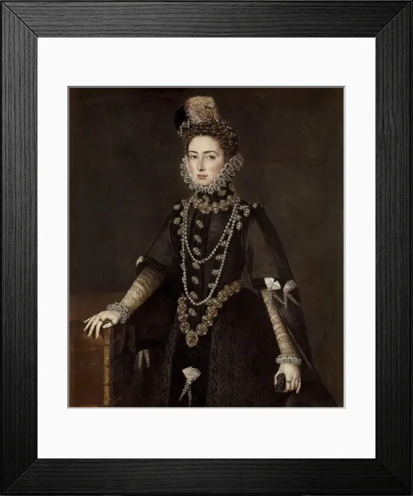 Framed Print : SANCHEZ COELLO, Alonso (1531-1588). Catalina Framed Print : SANCHEZ COELLO, Alonso (1531-1588). Catalina