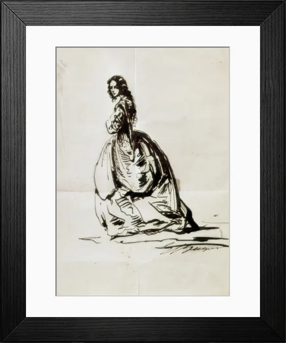 Framed Print : BECQUER, Gustavo Adolfo (1836-1870). Spanish Framed Print : BECQUER, Gustavo Adolfo (1836-1870). Spanish